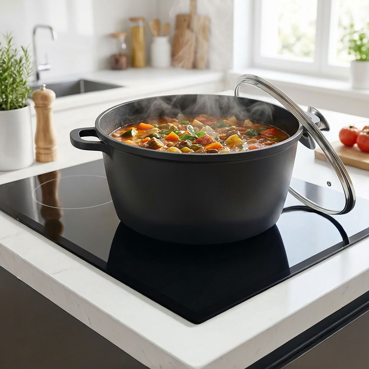 XXL Non-Stick Soup Pot with Glass Lid