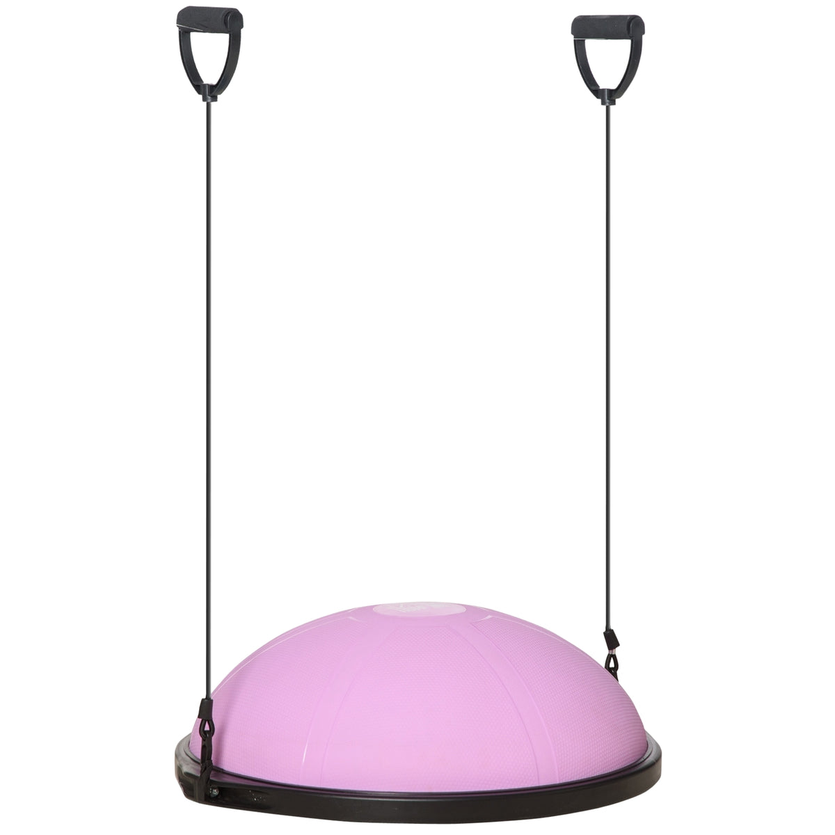 Yoga Ball Hemisphere Balance Trainer, Exercise Ball With Training Rope, For Yoga And Balance, Light Purple, Ø 64Cm