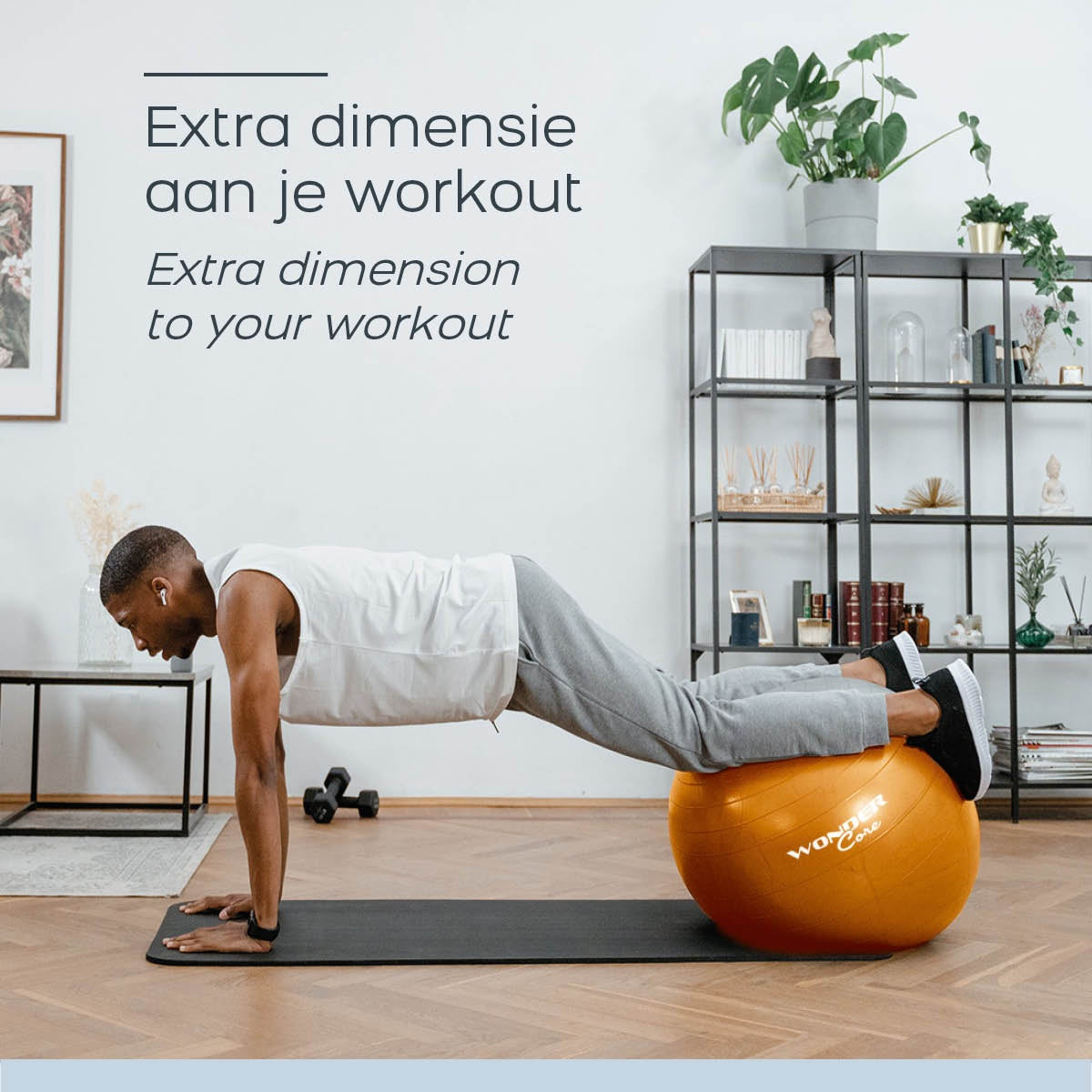 Yoga & Fitness Ball – 65 cm, Orange