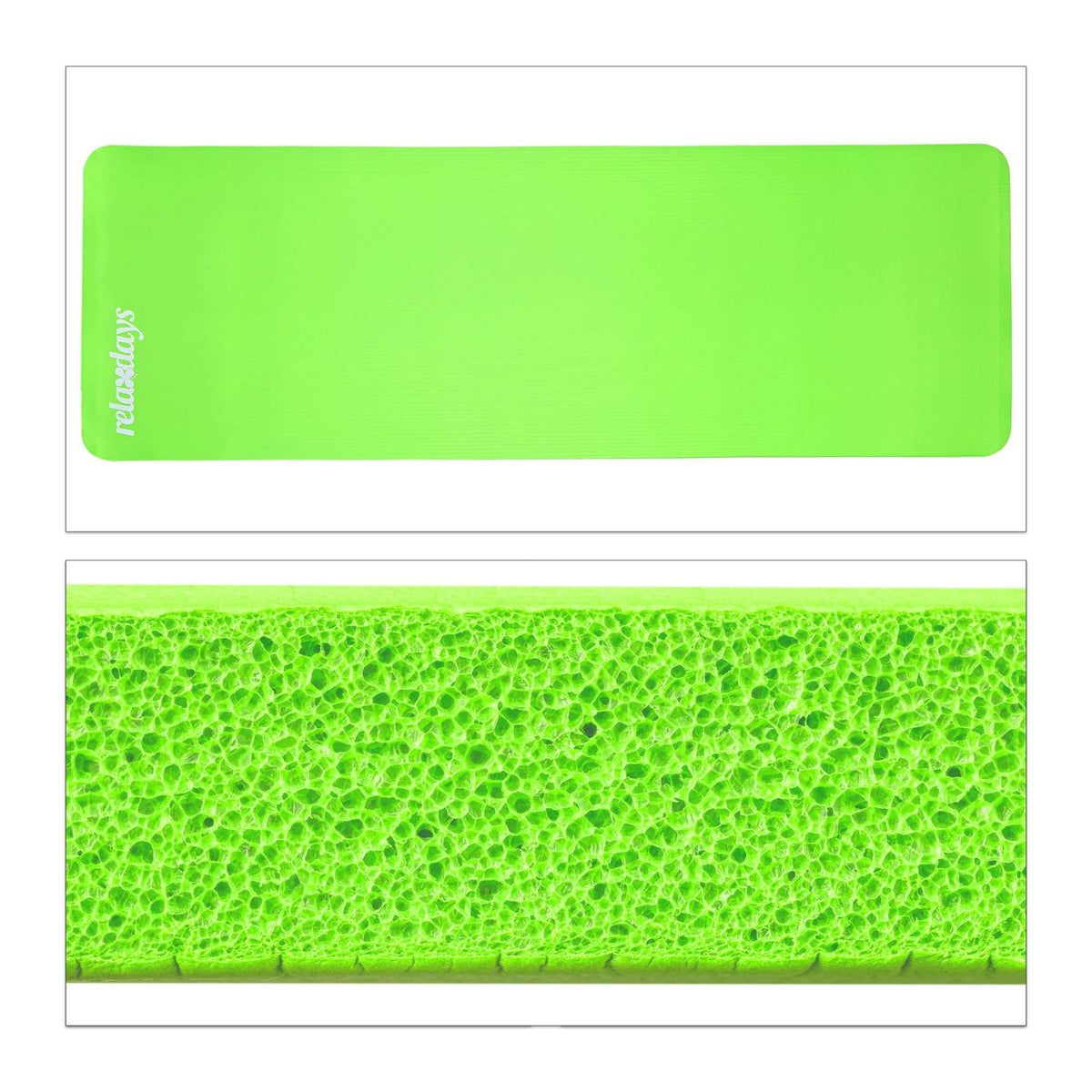 Yoga mat 1 cm thick solid color