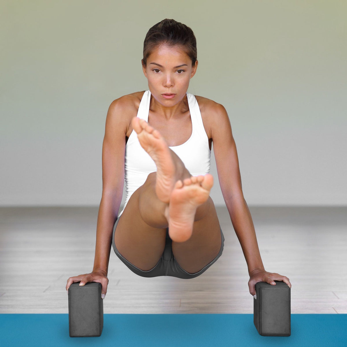 Yoga mat 1 cm thick solid color