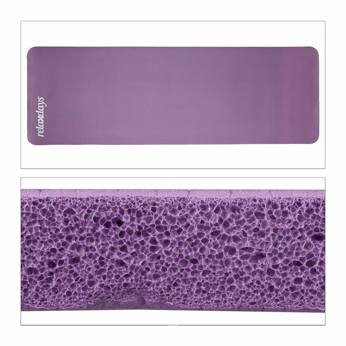 Yoga mat 1 cm thick solid color