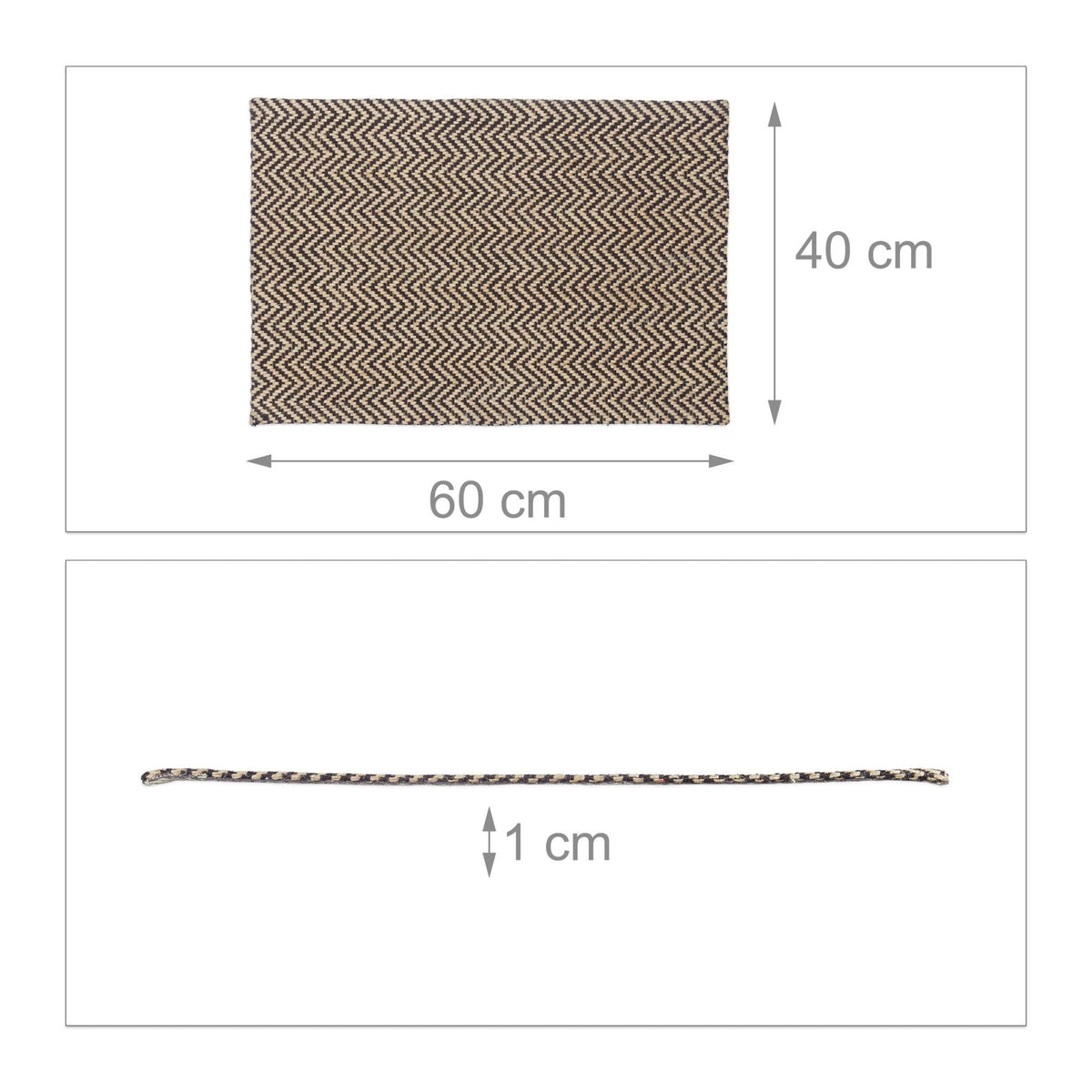 Zigzag Jute Doormat