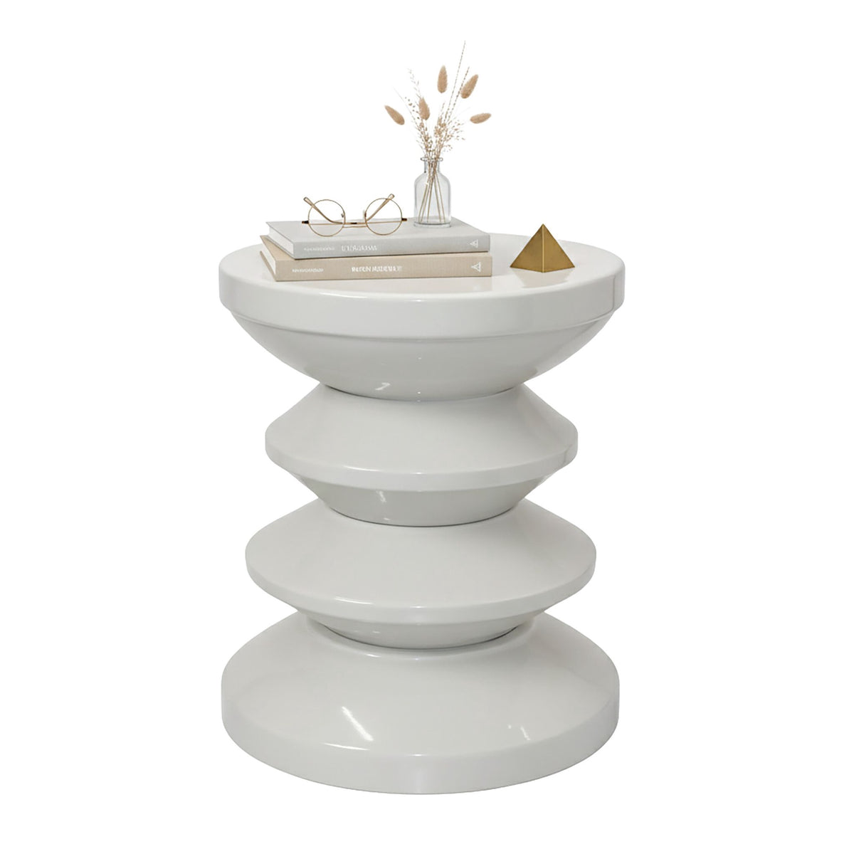 Zigzag Side Table & Stool – Space Age Design, Versatile Use