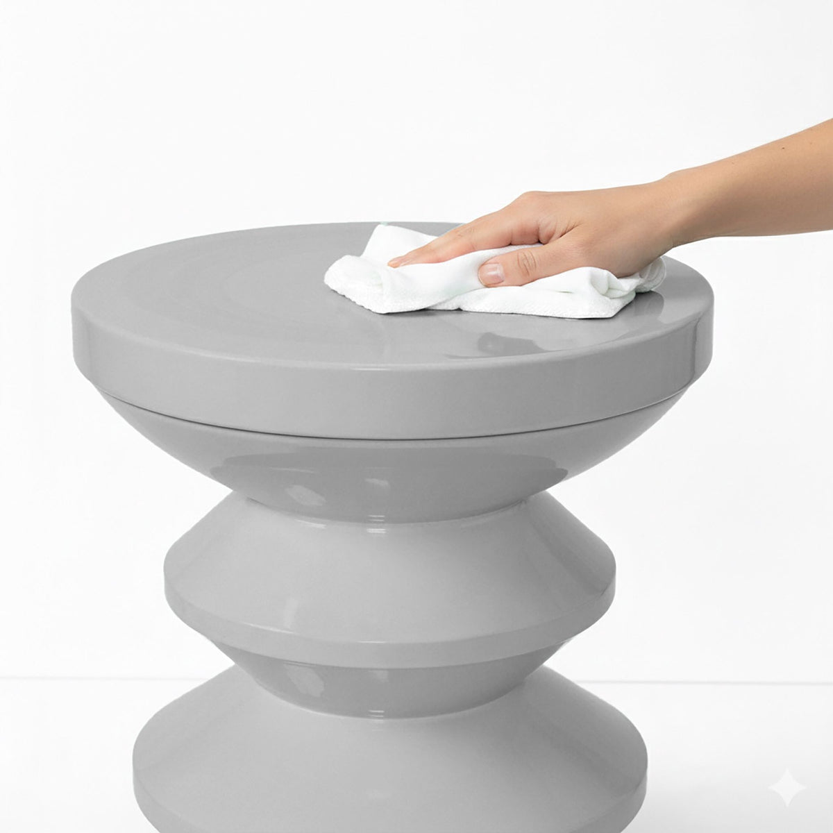Zigzag Side Table & Stool – Space Age Design, Versatile Use