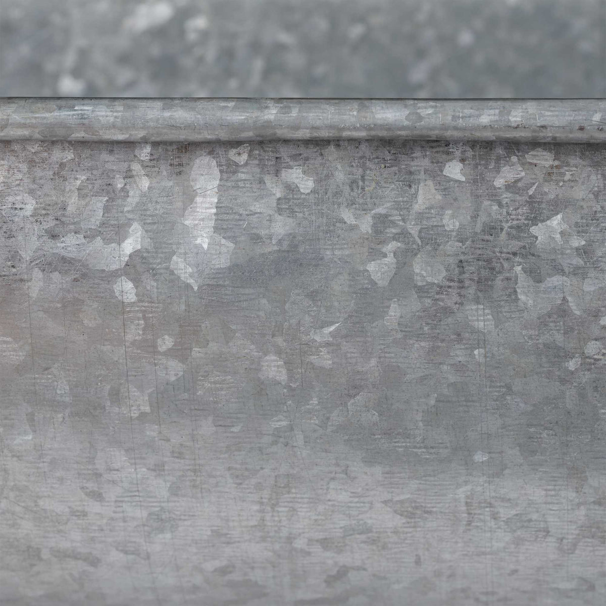 Zinc tub oval set of 6