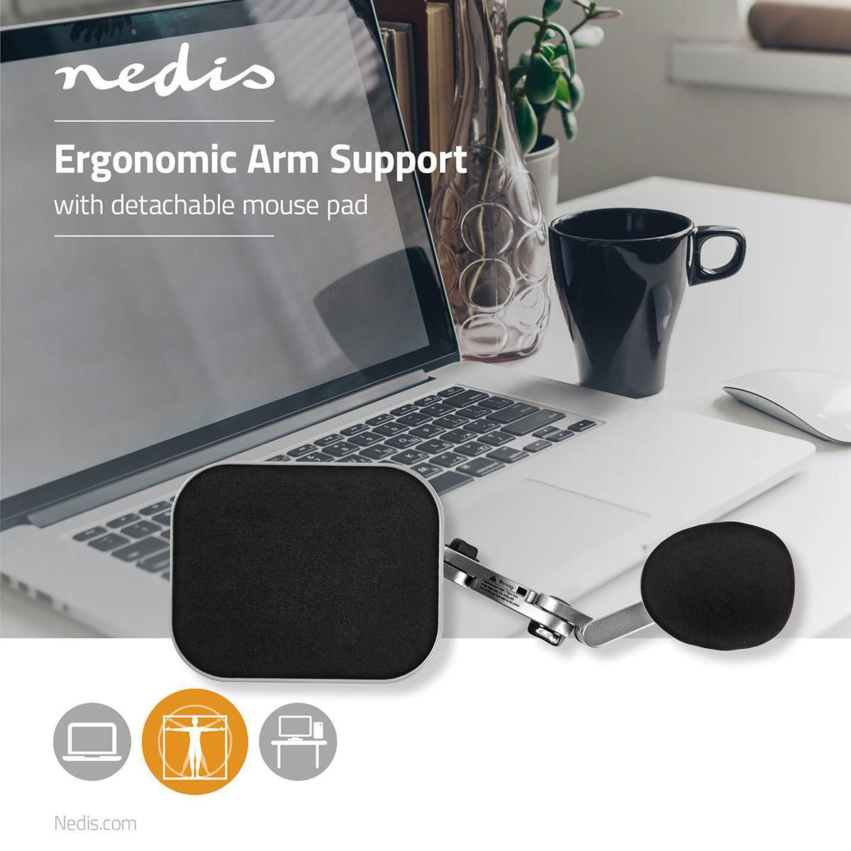arm support | Number of pivot points: 3 Pivot point(s) | Arm length: 150 | Max. load capacity: 5 kg | Angle of rotation: 90 ° | With mouse platform