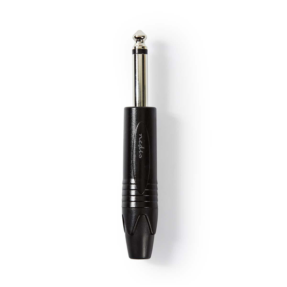 audio connector | Straight | Male | Nickel Plated | Solder | Cable input diameter: 6.0 mm | Aluminum | Black | Plastic bag | 1 pc.