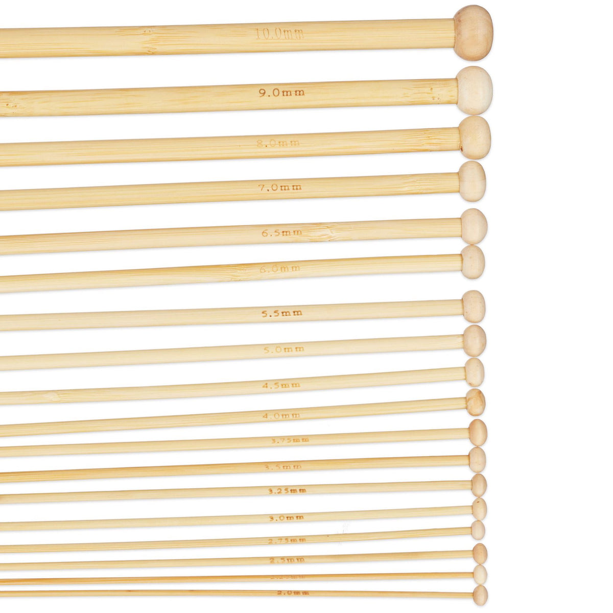 bamboo knitting needle set with 36 parts and bag