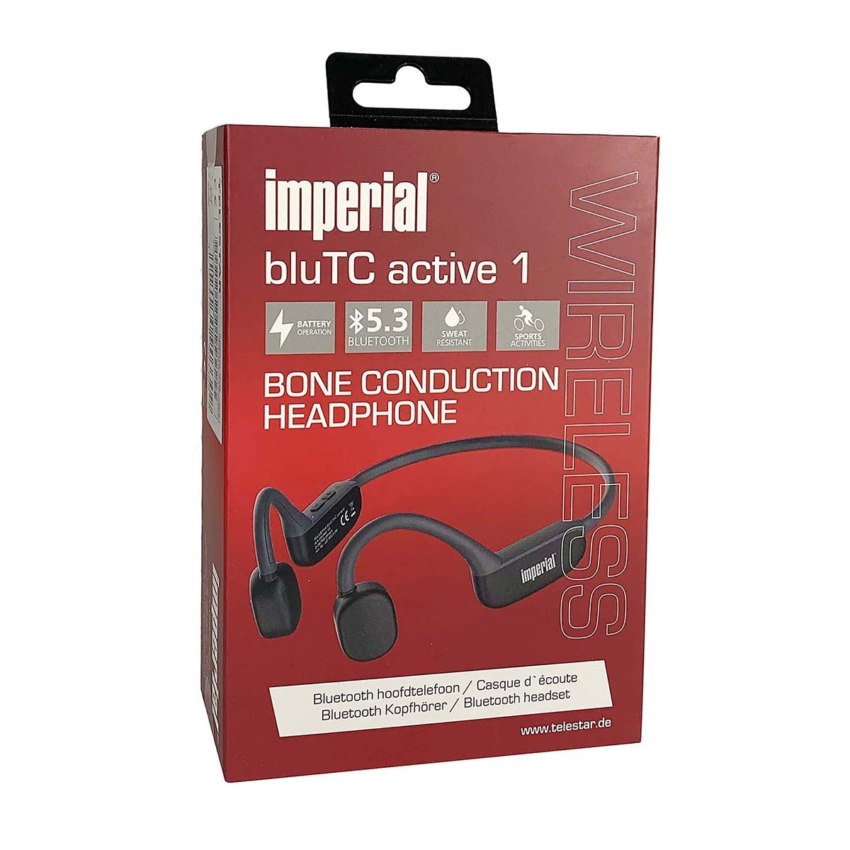 bluTC active 1 Bone Conduction Headphones Black