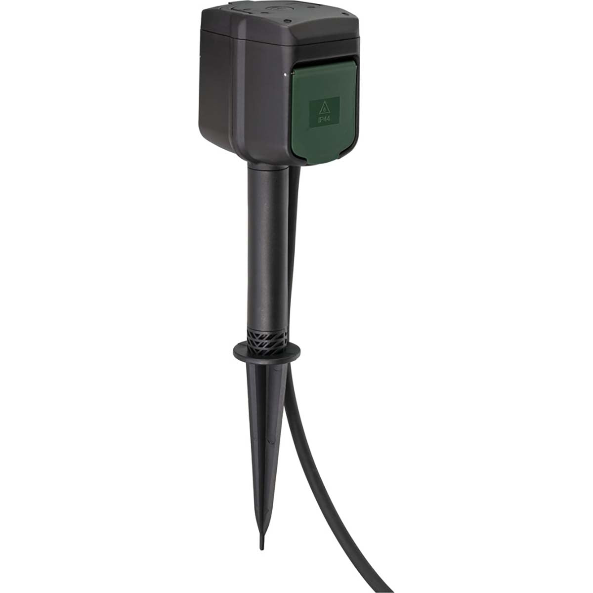 brennenstuhl®Connect WIFI smart outdoor socket 2-way / smart outdoor socket IP44 with ground spike and mounting plate