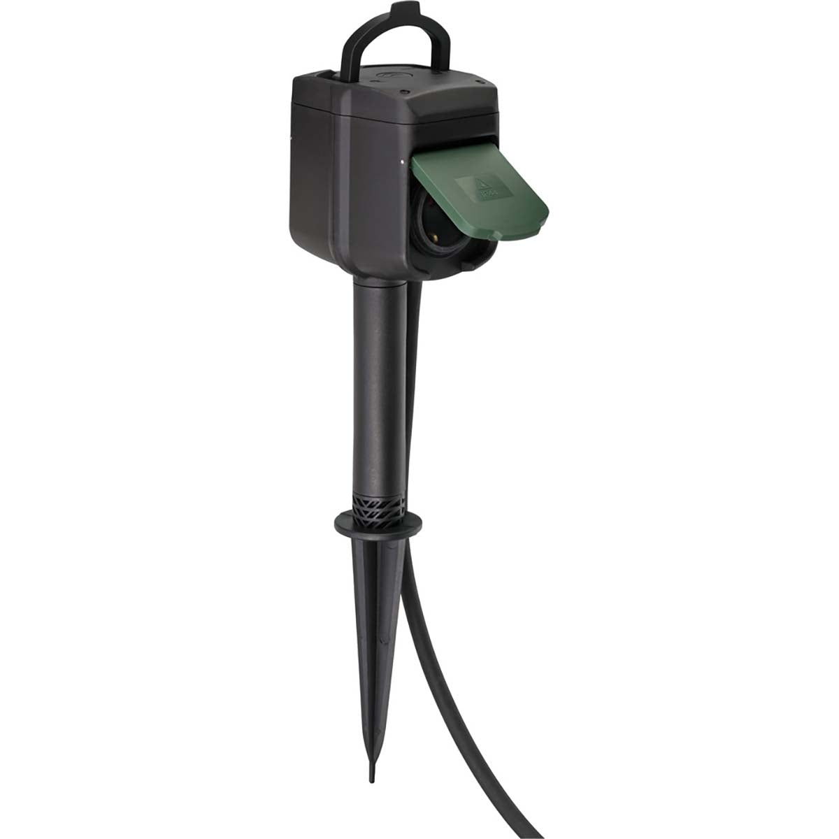 brennenstuhl®Connect WIFI smart outdoor socket 2-way / smart outdoor socket IP44 with ground spike and mounting plate