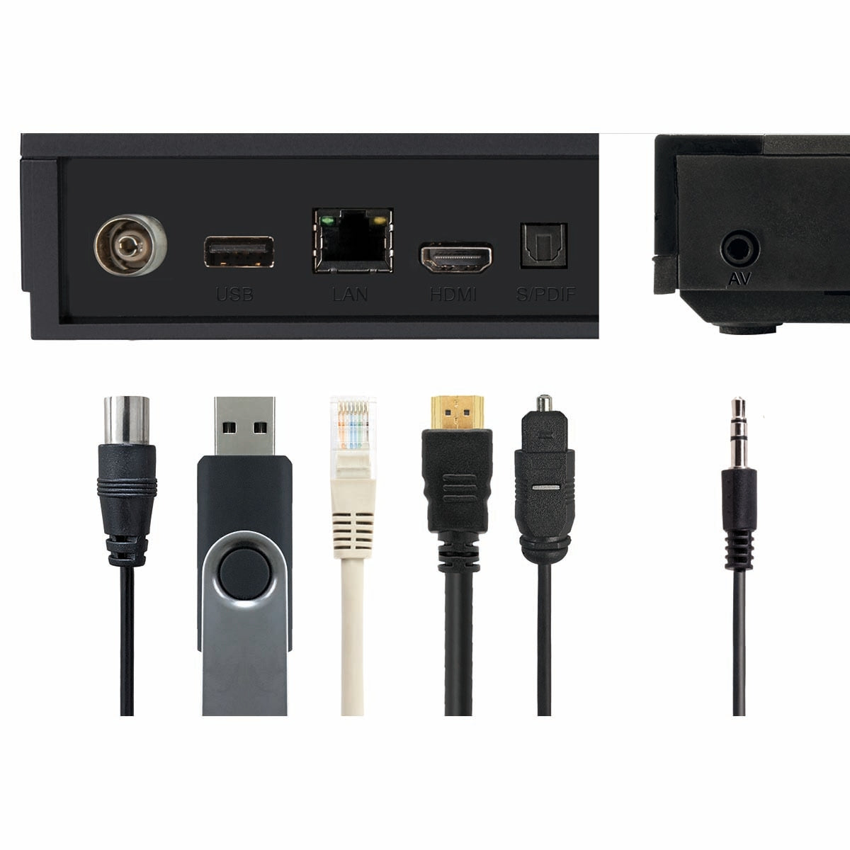 digiHD TT 6 IR Small-sized DTT 2 HD set-top-box incl. 3 months freenet