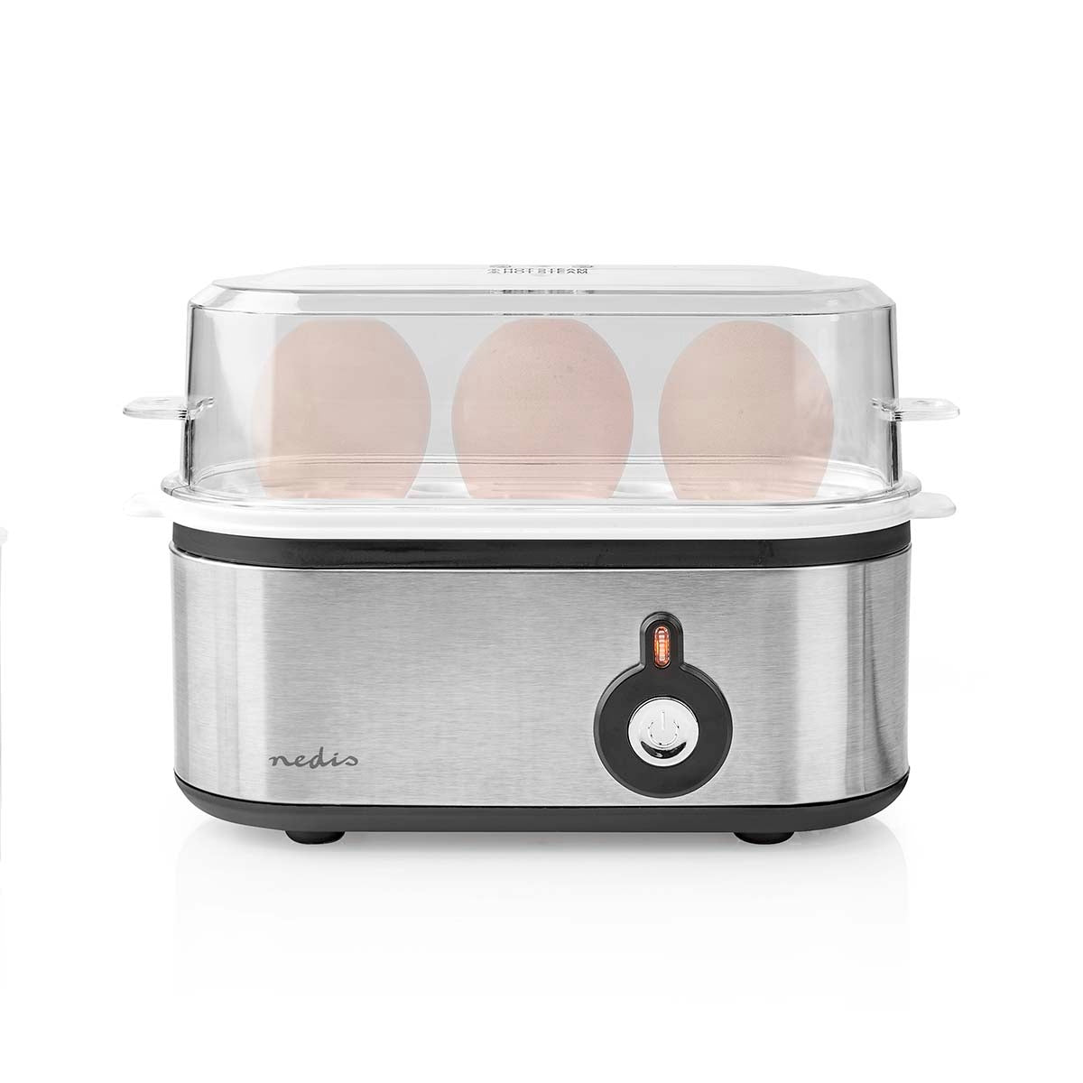 egg cooker | 3 eggs | The measuring glass | Aluminum / Black