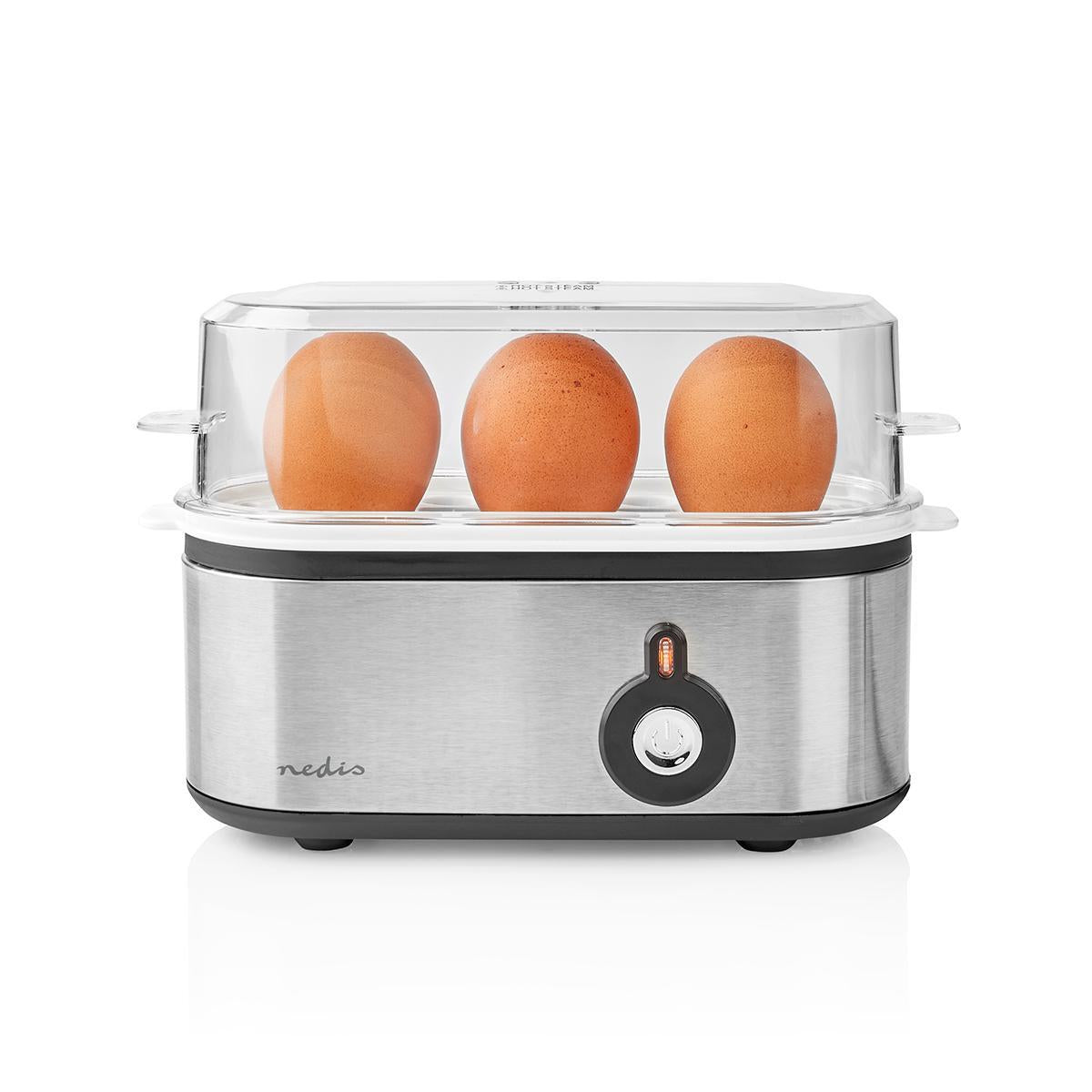 egg cooker | 3 eggs | The measuring glass | Aluminum / Black