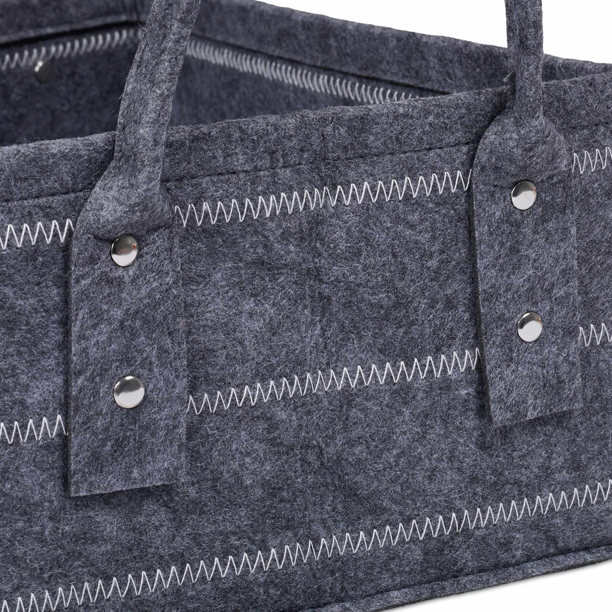 felt storage basket in 3 parts
