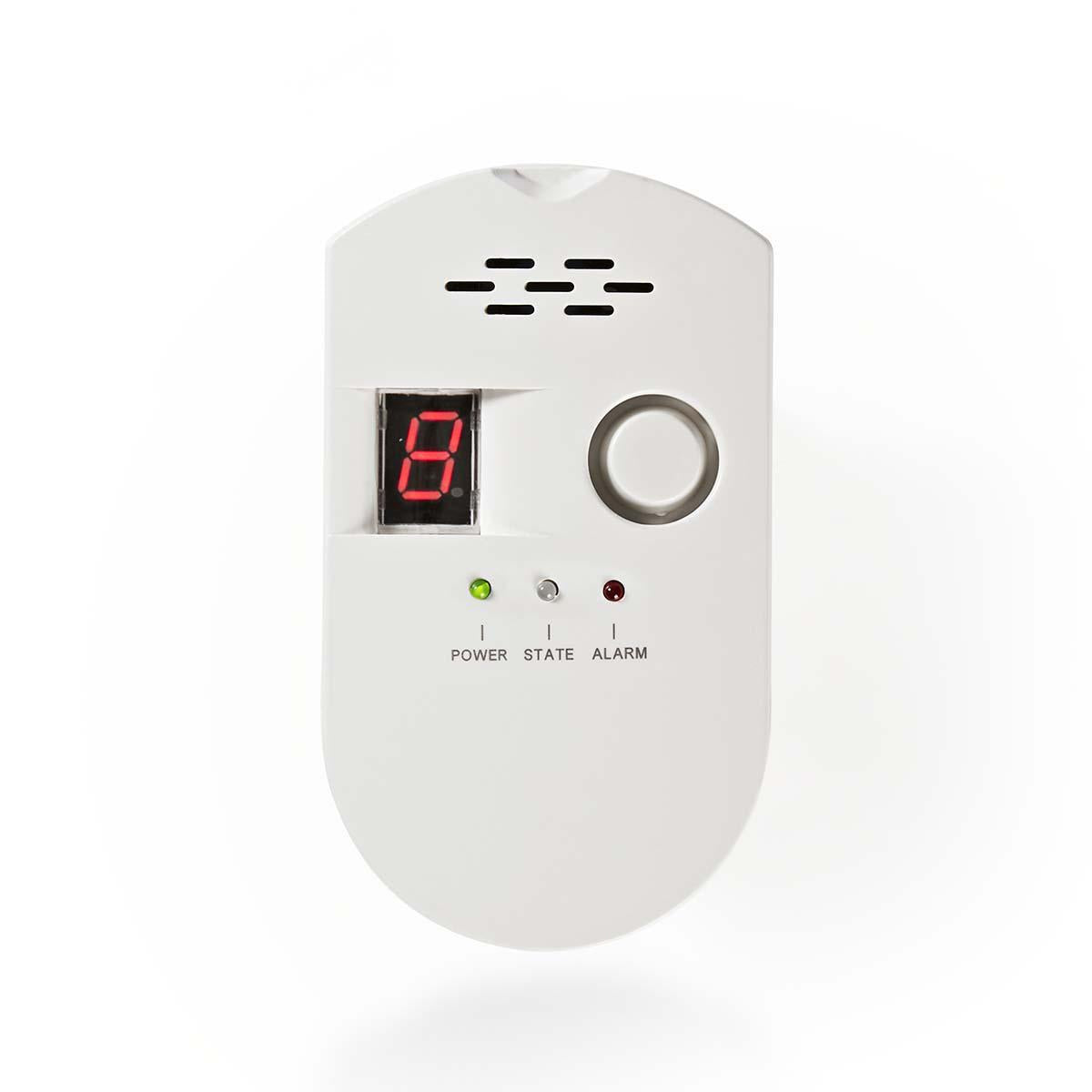 gas alarm | Power adapter | Donor life cycle: 10 years | EN compliant: EN 50194-1:2009 / EN 60950-1:2006+A11:2009+A1:2010+A12:2011+A2:2013 | 85 dB| White