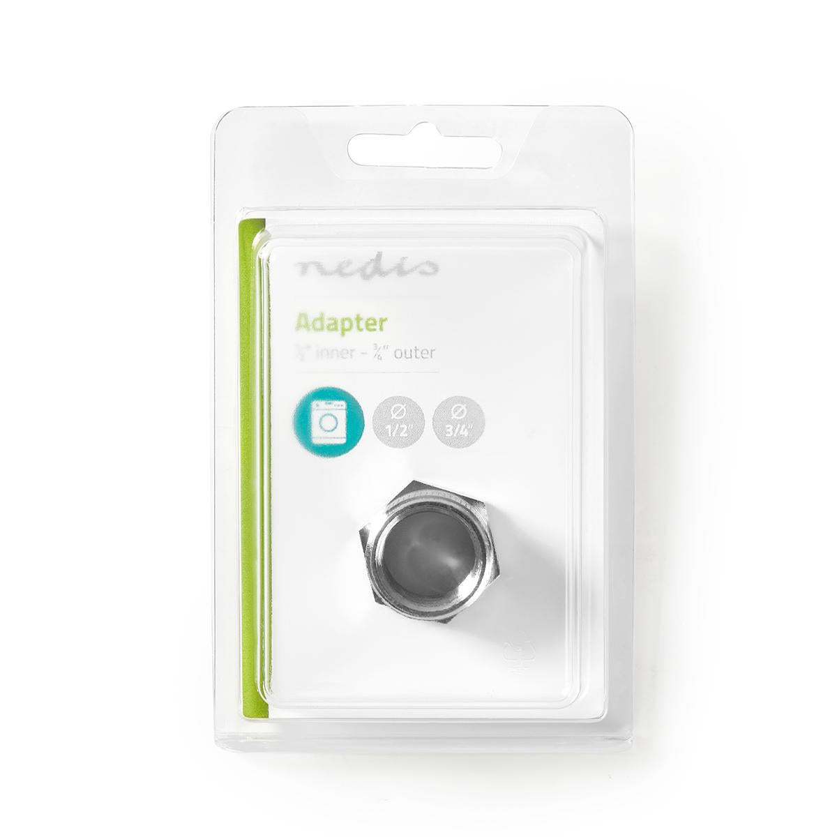 hose coupling | 1/2'' | 3/4'' | Metal | Silver