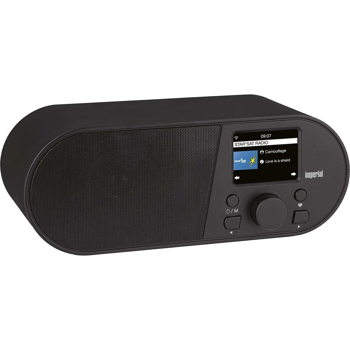i105 WLAN Internet radio with 2.4 inch color display Black