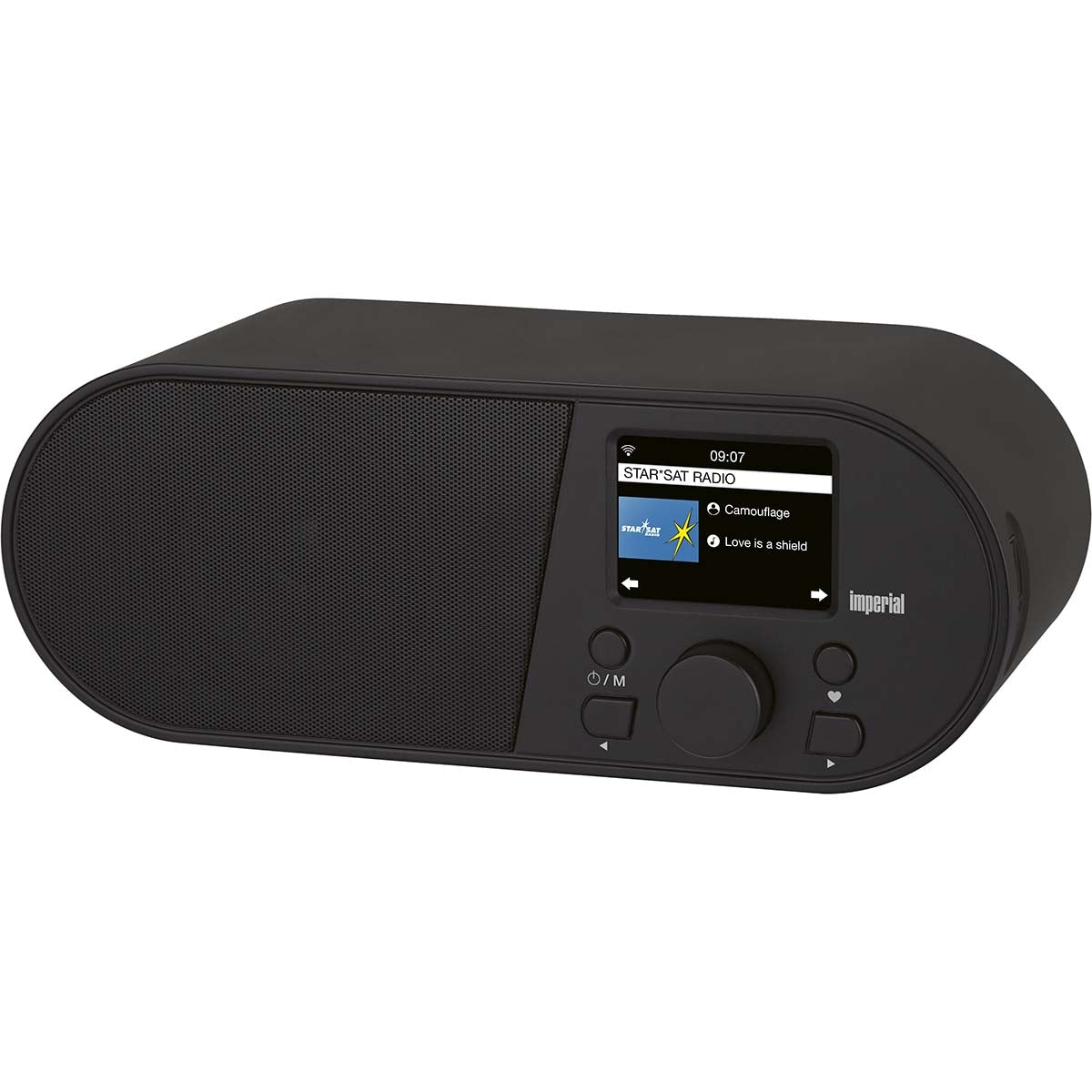 i105 WLAN Internet radio with 2.4 inch color display Black