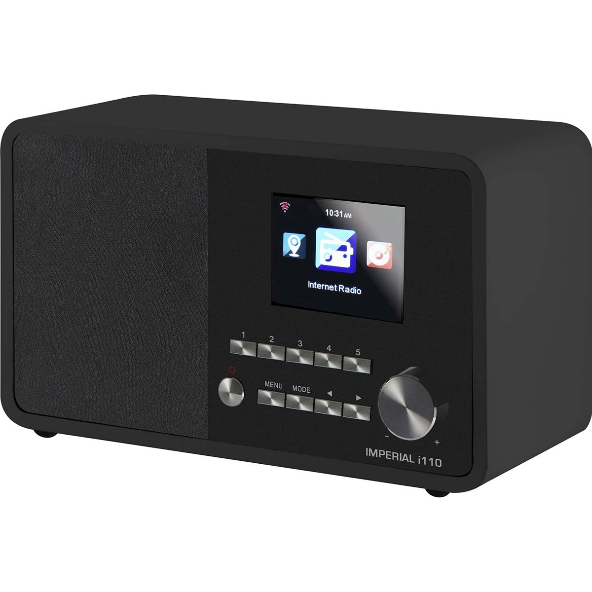 i110 WLAN Internet radio with media player function Black