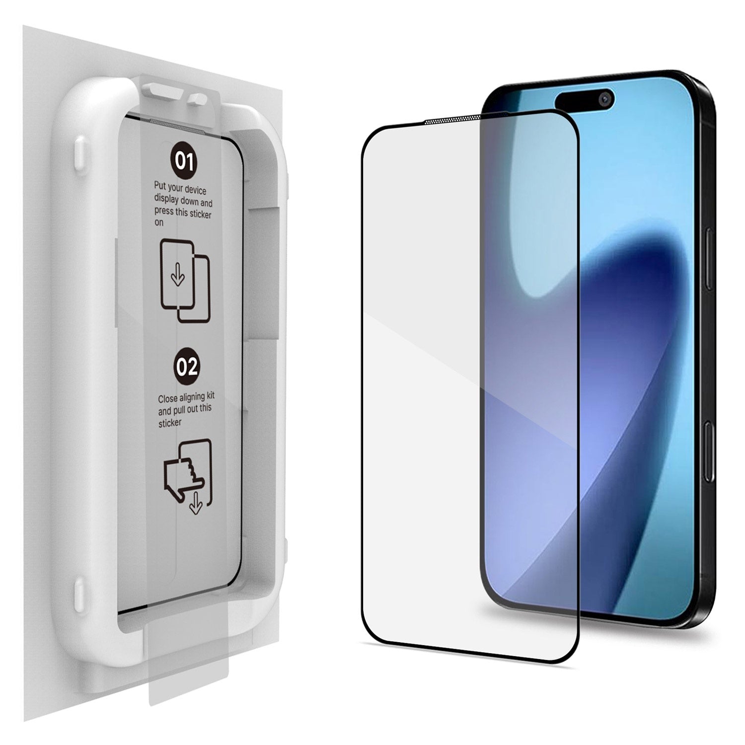 iPhone 17 Pro Tempered Glass Screen Protector Kit