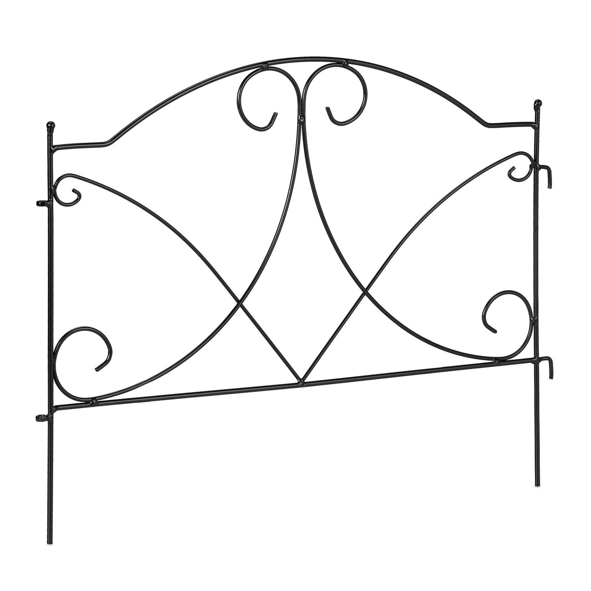 metal flower bed fence in 6 parts