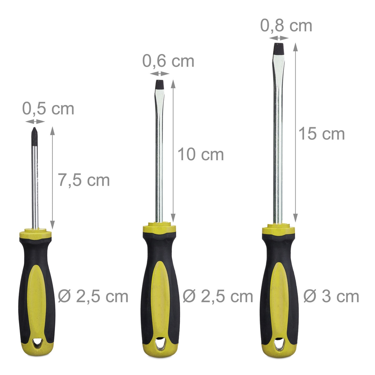 screwdriver in 6 parts