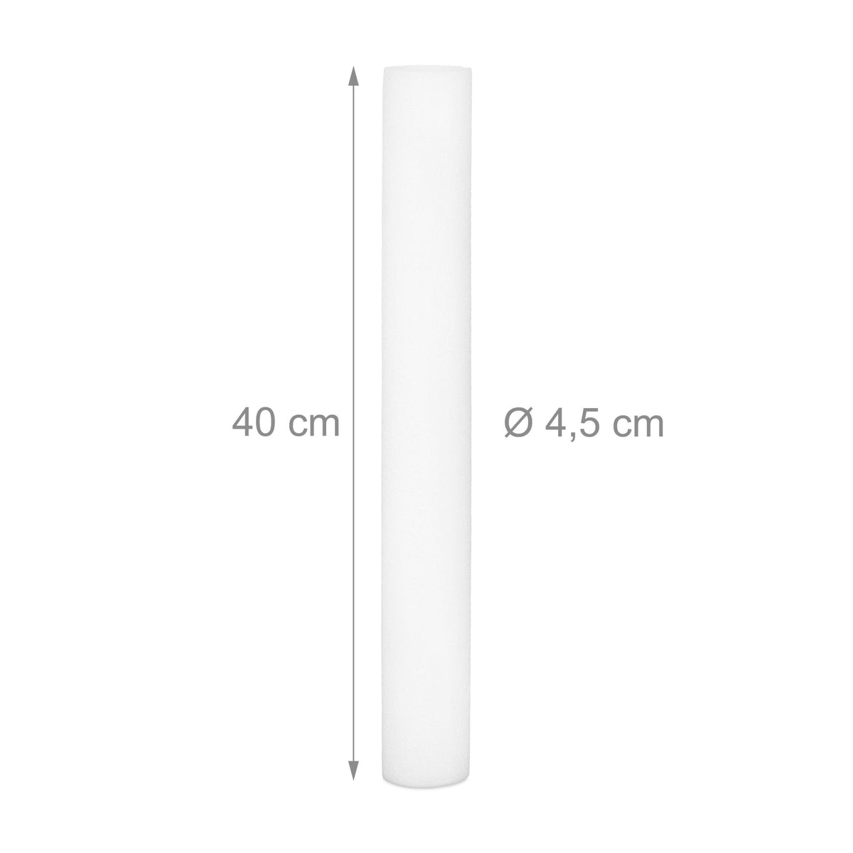 set of 10 LED light sticks in foam plastic