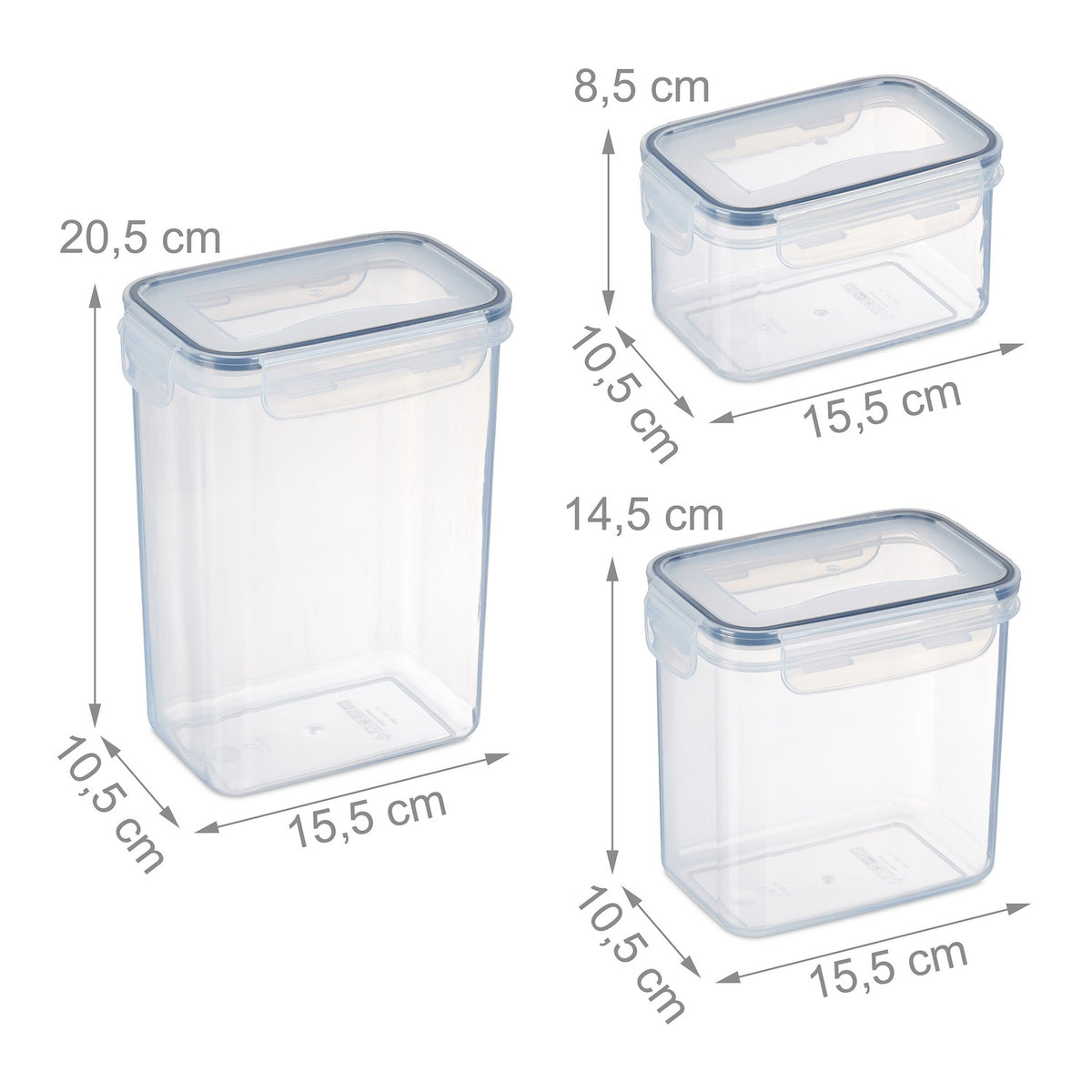 set of 10 storage jars with lids