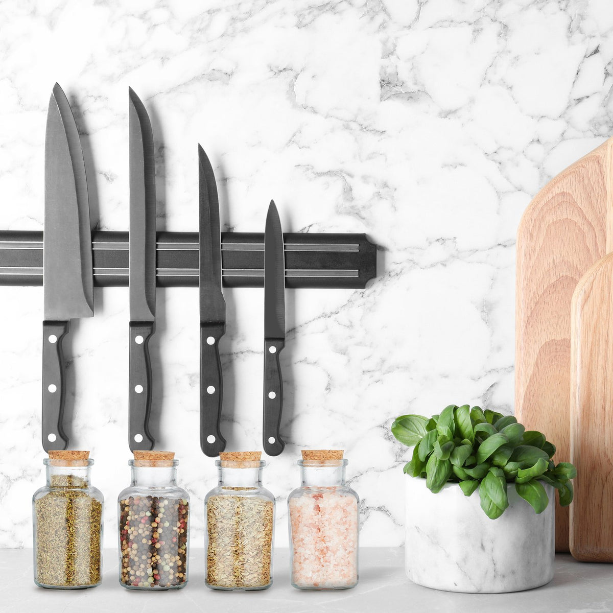 set of 14 spice jars with cork lids