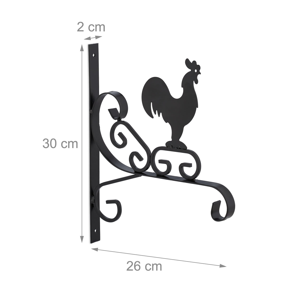 set of 2 Flower Pampel Holder Rooster
