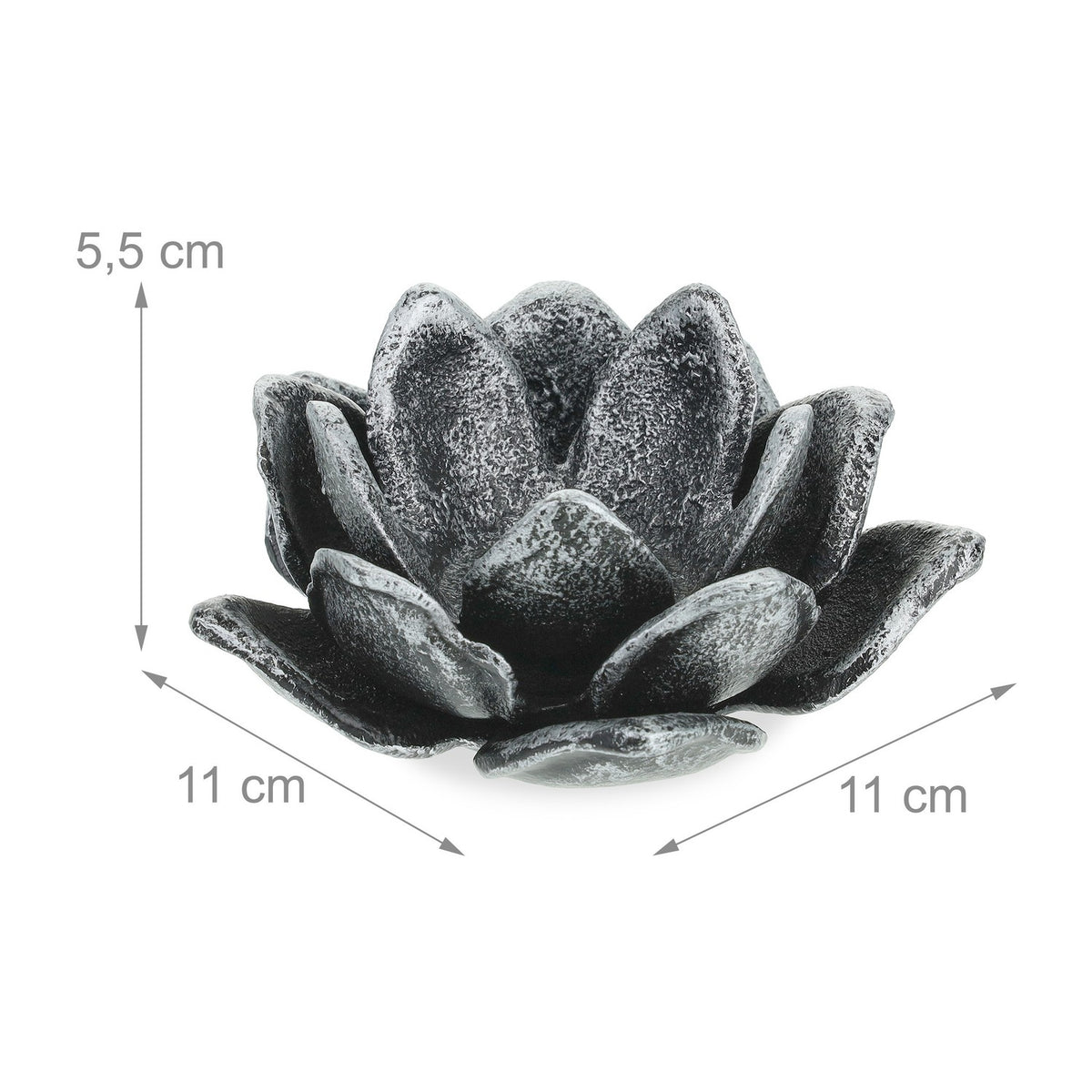 set of 2 Lotus-shaped tea light holders
