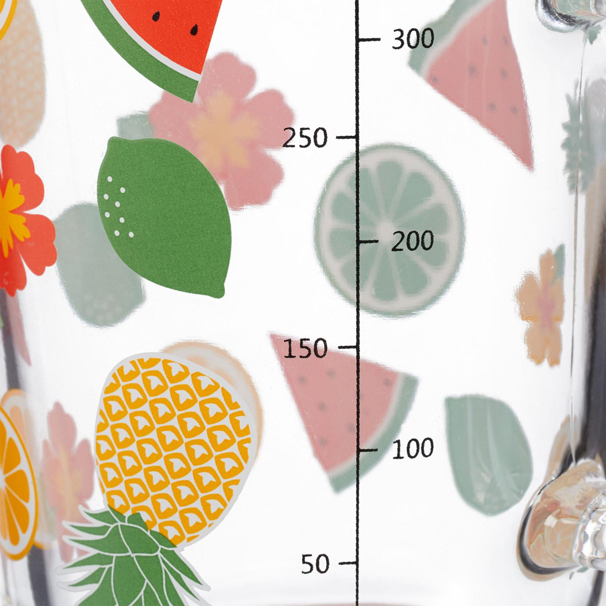 set of 2 children's glasses with fruit motifs
