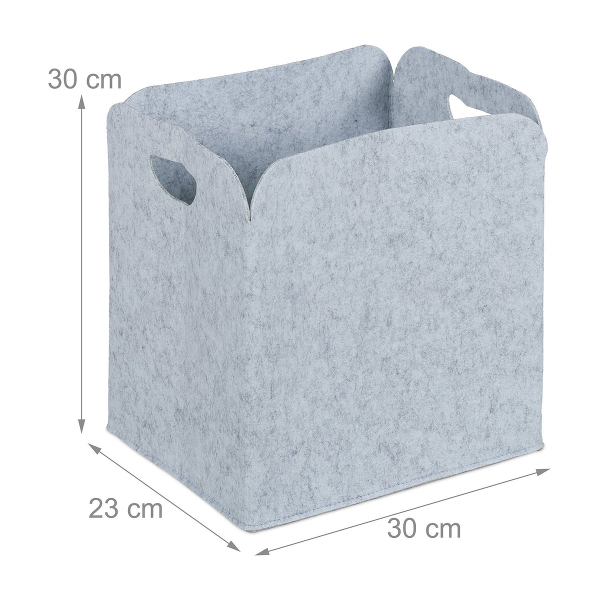 set of 2 felt storage baskets