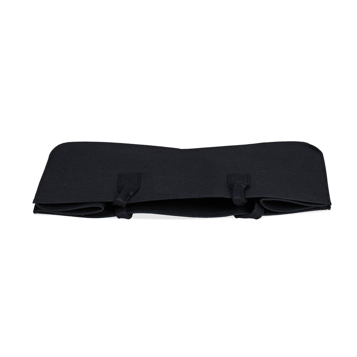 set of 2 firewood sacks made of felt Black