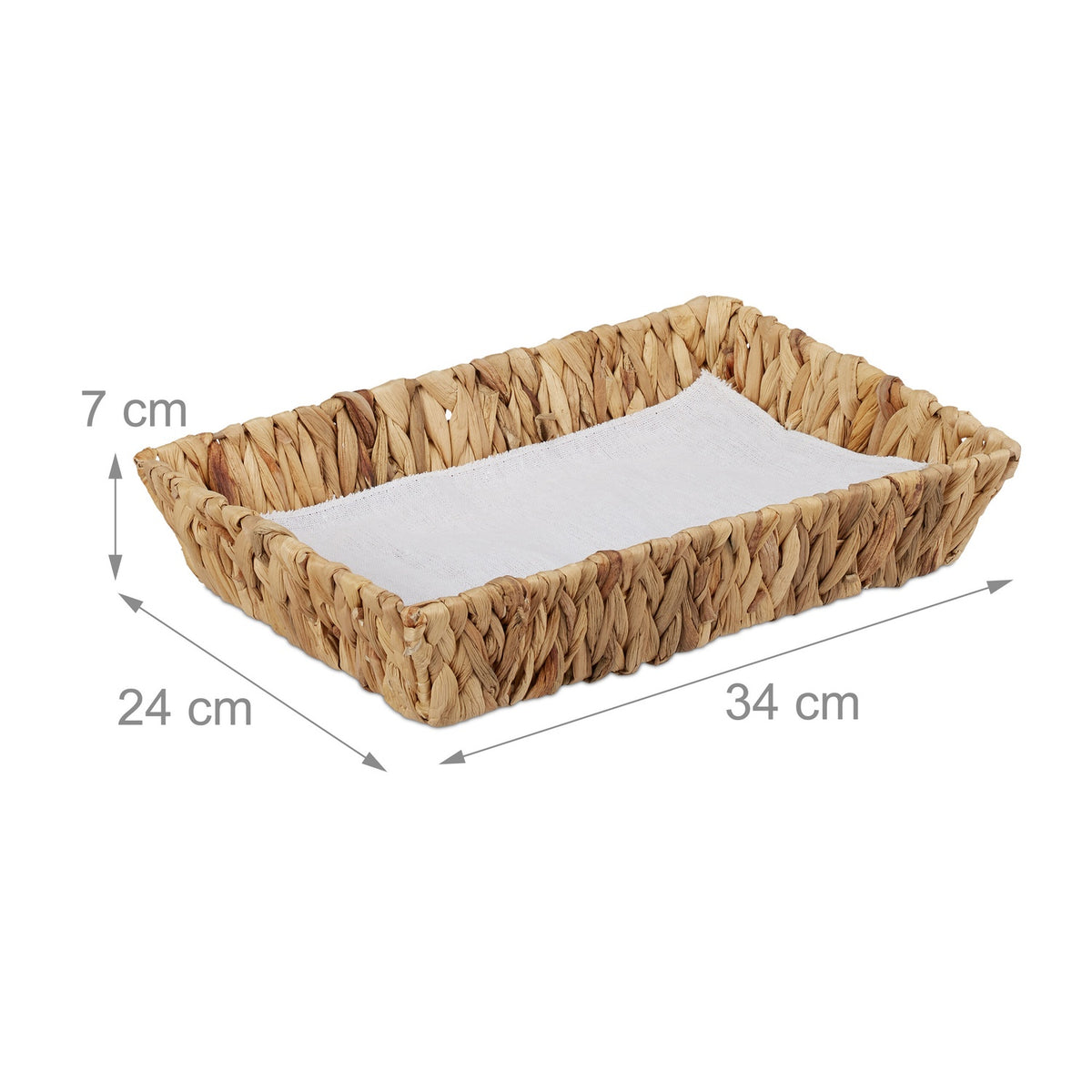 set of 2 fruit bowls made from water hyacinth