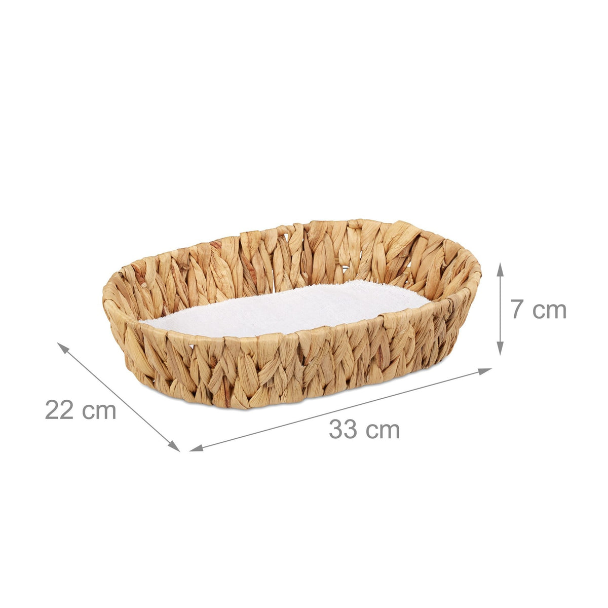 set of 2 fruit bowls made from water hyacinth