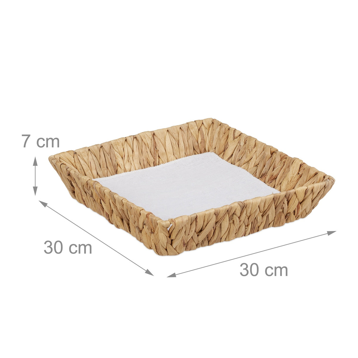 set of 2 fruit bowls made from water hyacinth