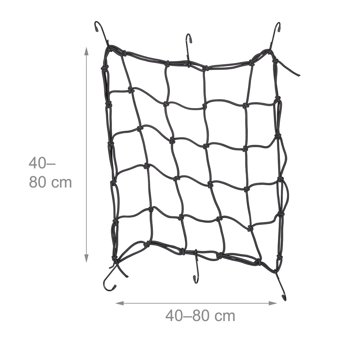 set of 2 luggage nets for motorcycle and bicycle