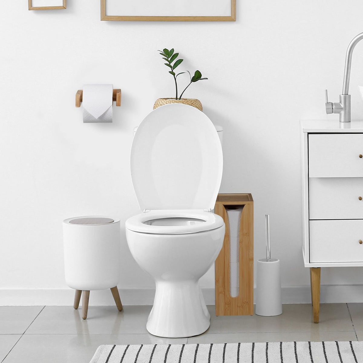 set of 2 parts for toilet roll holders