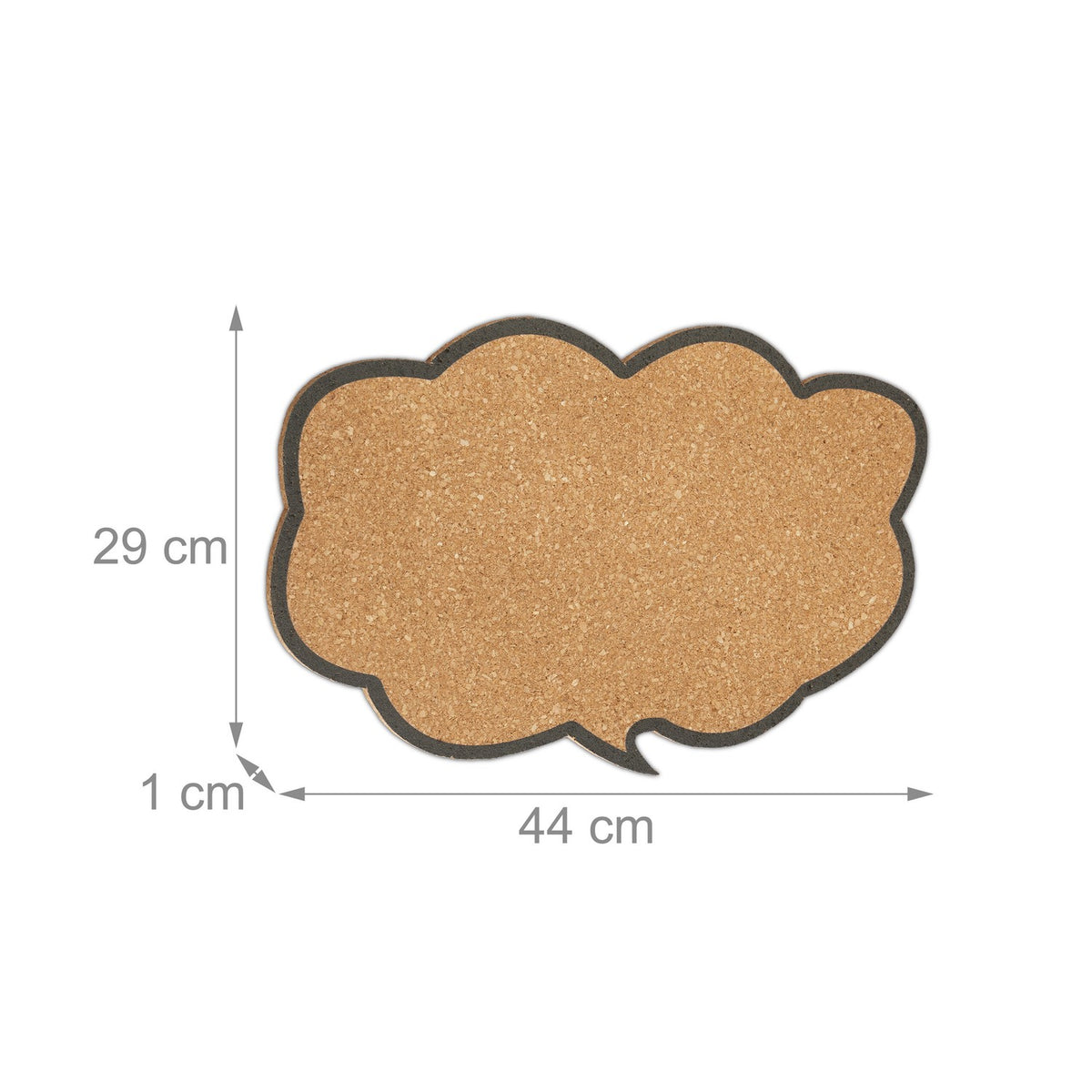 set of 2 pin boards made of cork thought clouds