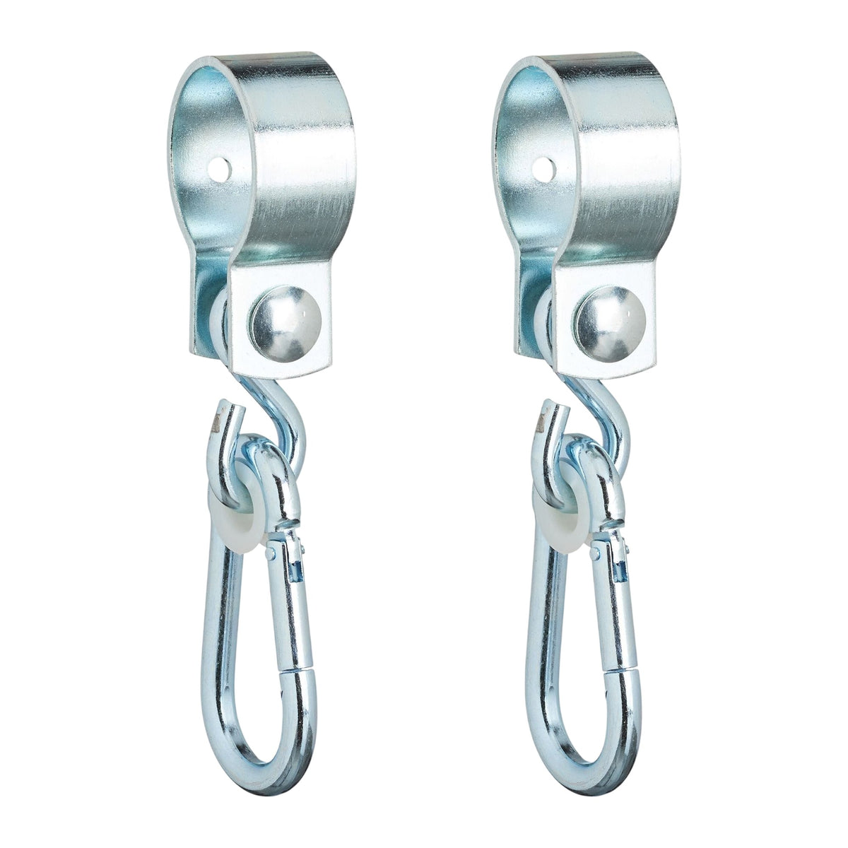 set of 2 swivel hooks with carabiners