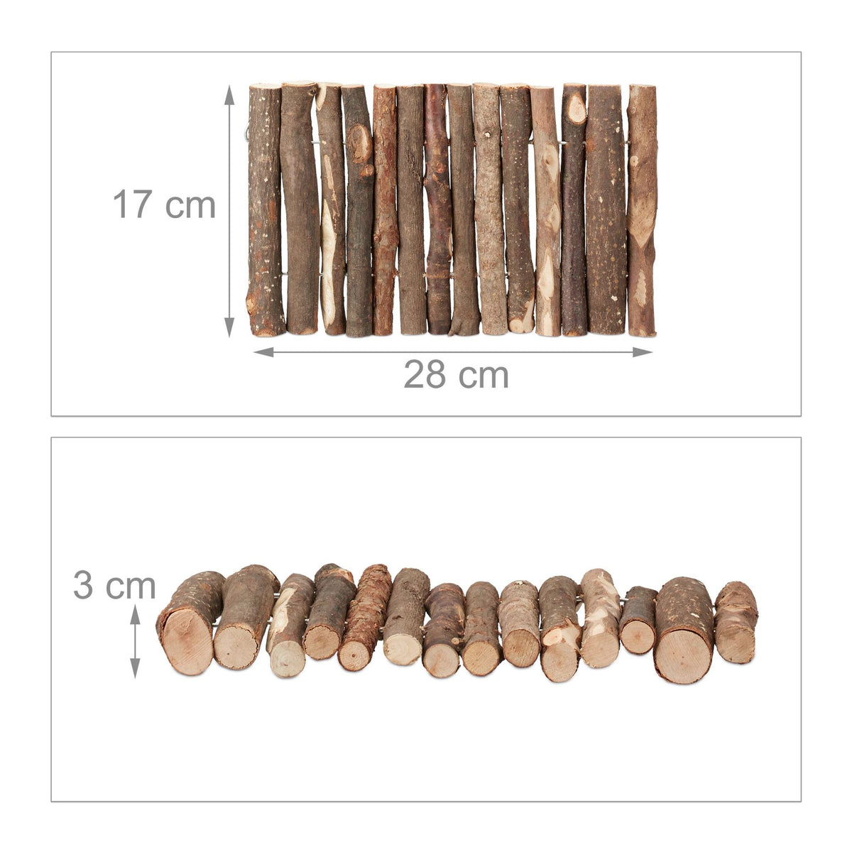 set of 2 wooden rodent bridges 2 sizes