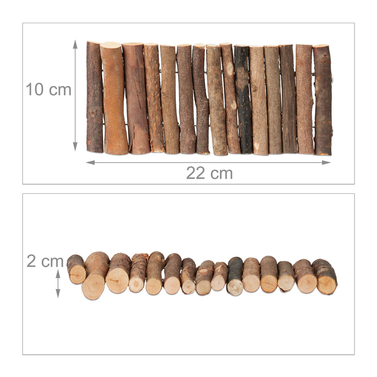 set of 2 wooden rodent bridges 2 sizes