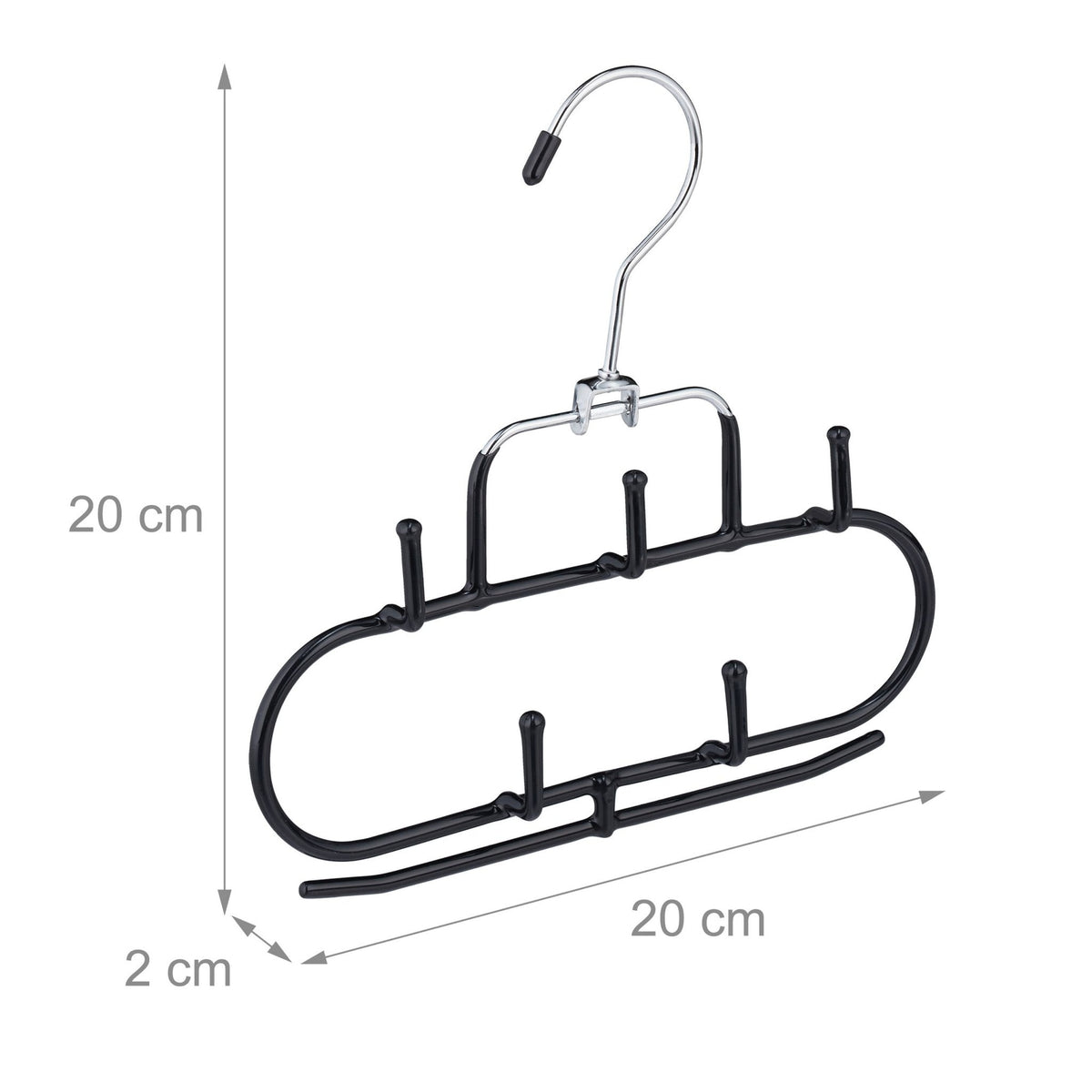 set of 3 belt holders with 5 hooks