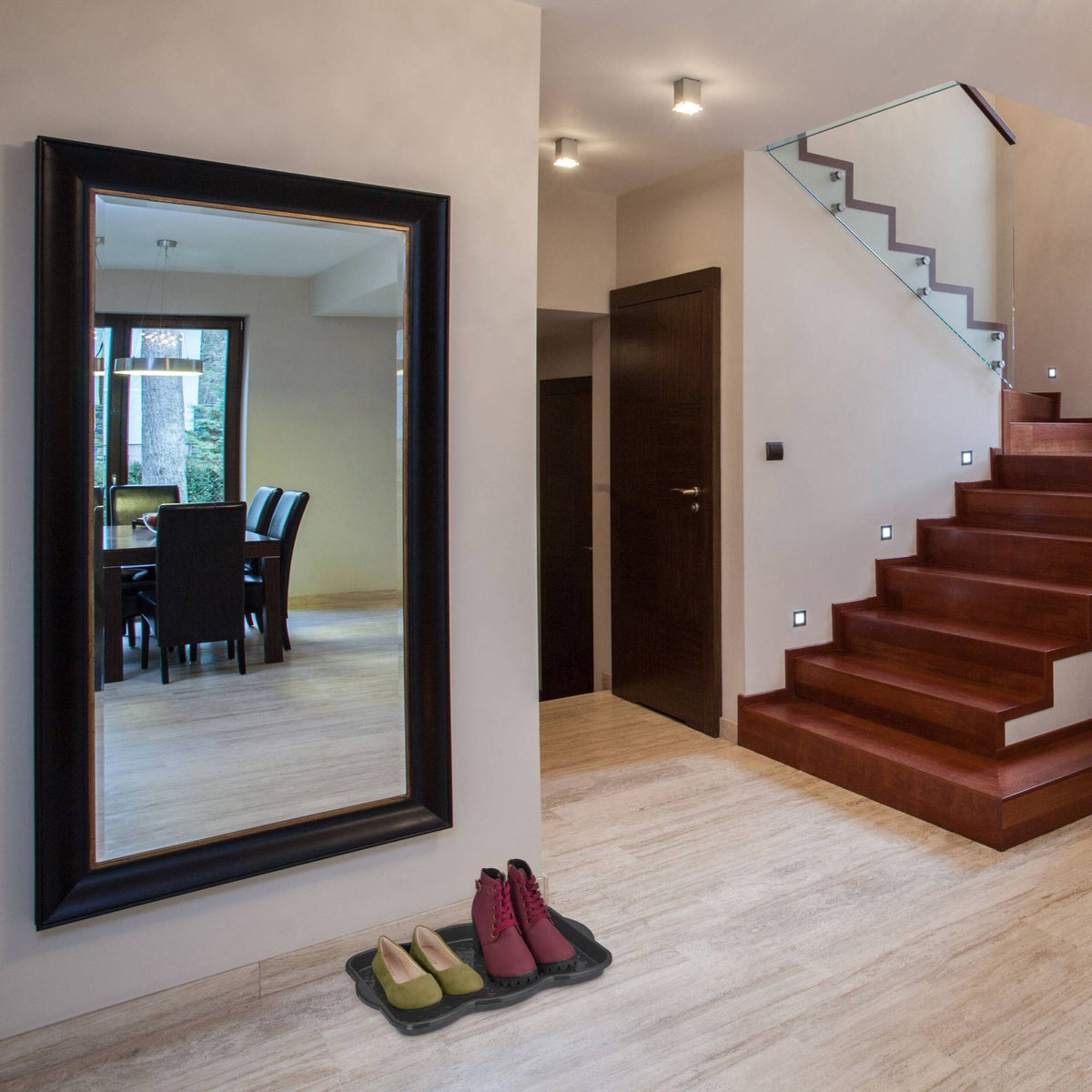 set of 3 drip trays for 2 pairs of shoes