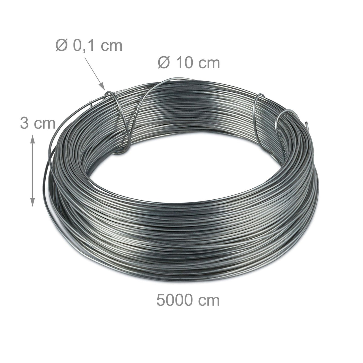 set of 3 galvanized tie lines