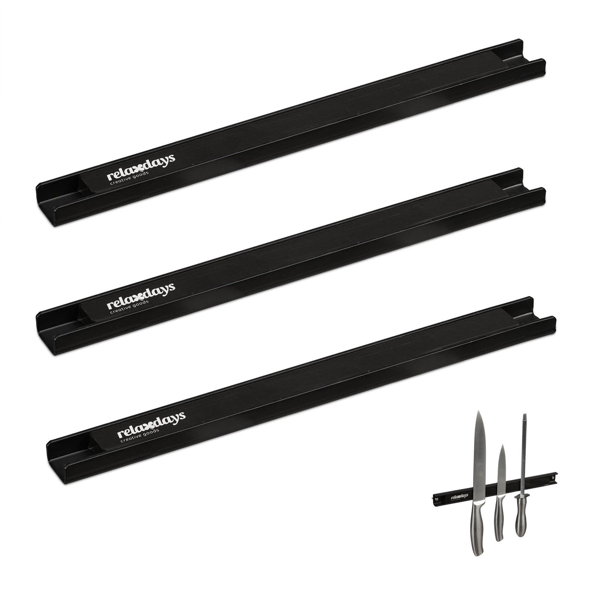 set of 3 magnetic bars 30 cm