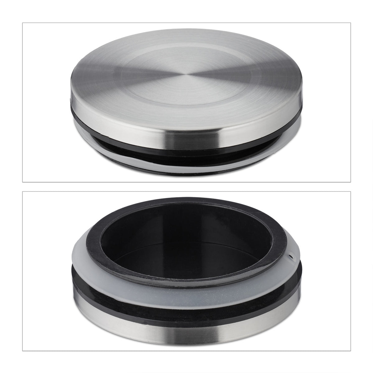 set of 3 storage jars with lids 1500 ml